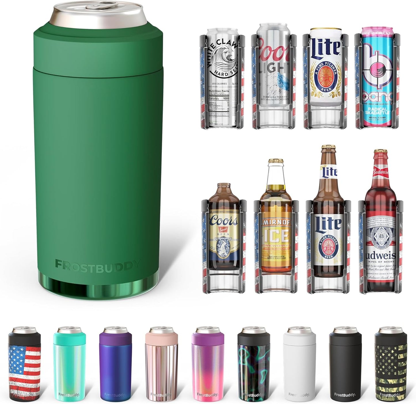 Frost Buddy Universal Can Cooler - Fits All Sizes of Drinks