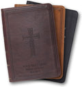 Personalized Compact Large Print KJV Holy Bible - Dark Brown