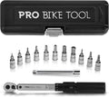 PRO BIKE TOOL 1/4 in Drive Click Torque Wrench Set - Precise 2-20 Nm