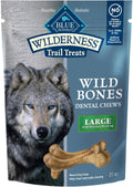 Blue Buffalo Wilderness Wild Bones Large Dental Chews - Daily Dental
