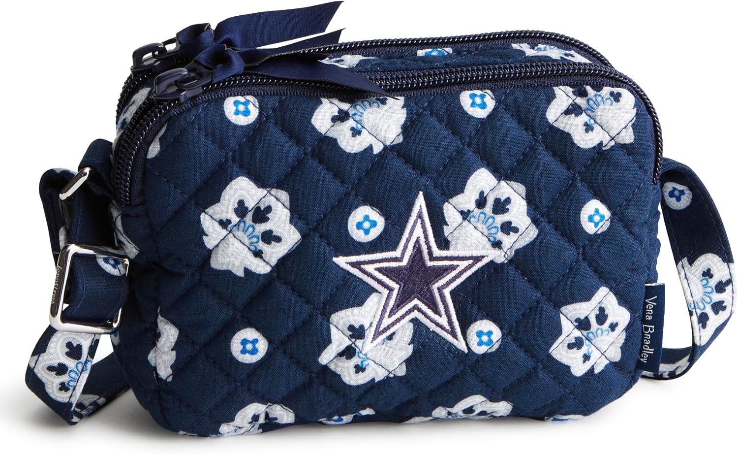 Vera Bradley Women's Cotton NFL Small Stadium Crossbody Bag