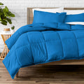 Full Size Ultra-Soft Comforter Set - Medium Blue, All-Season