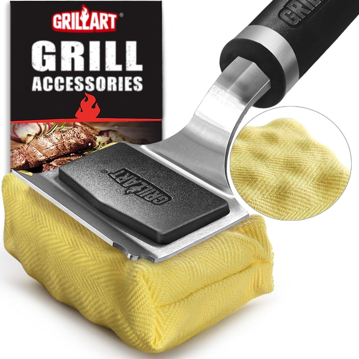 GRILLART Grill Brush for Outdoor Grill - Safe Bristle Free Tool