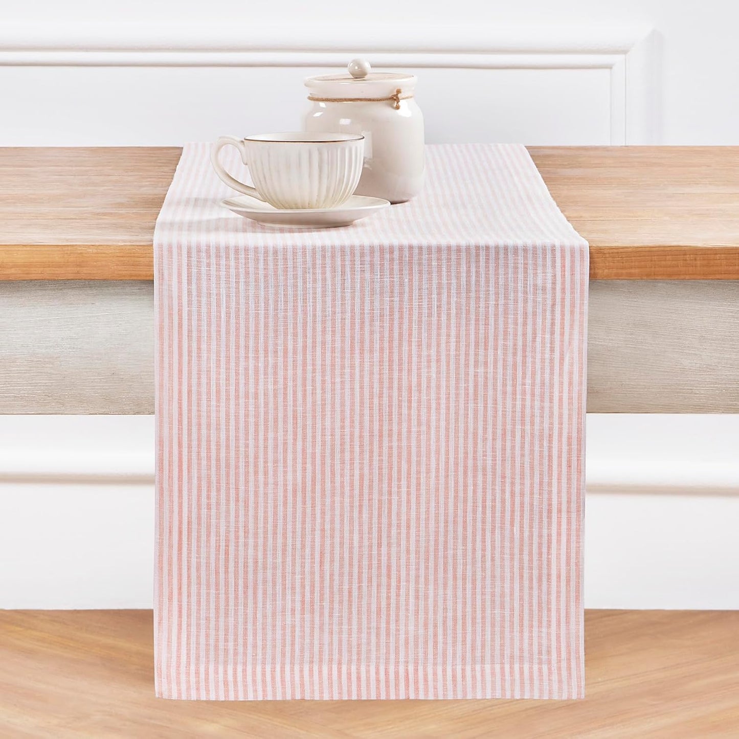 Elegant 100% Pure Linen Table Runner for Stylish Dining