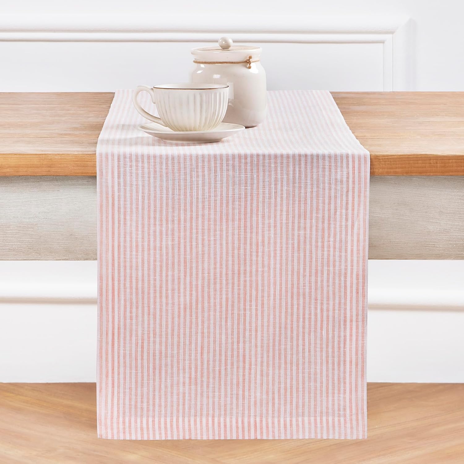 Solino Home Linen Table Runner 14 x 90 Inch for Dining Decor