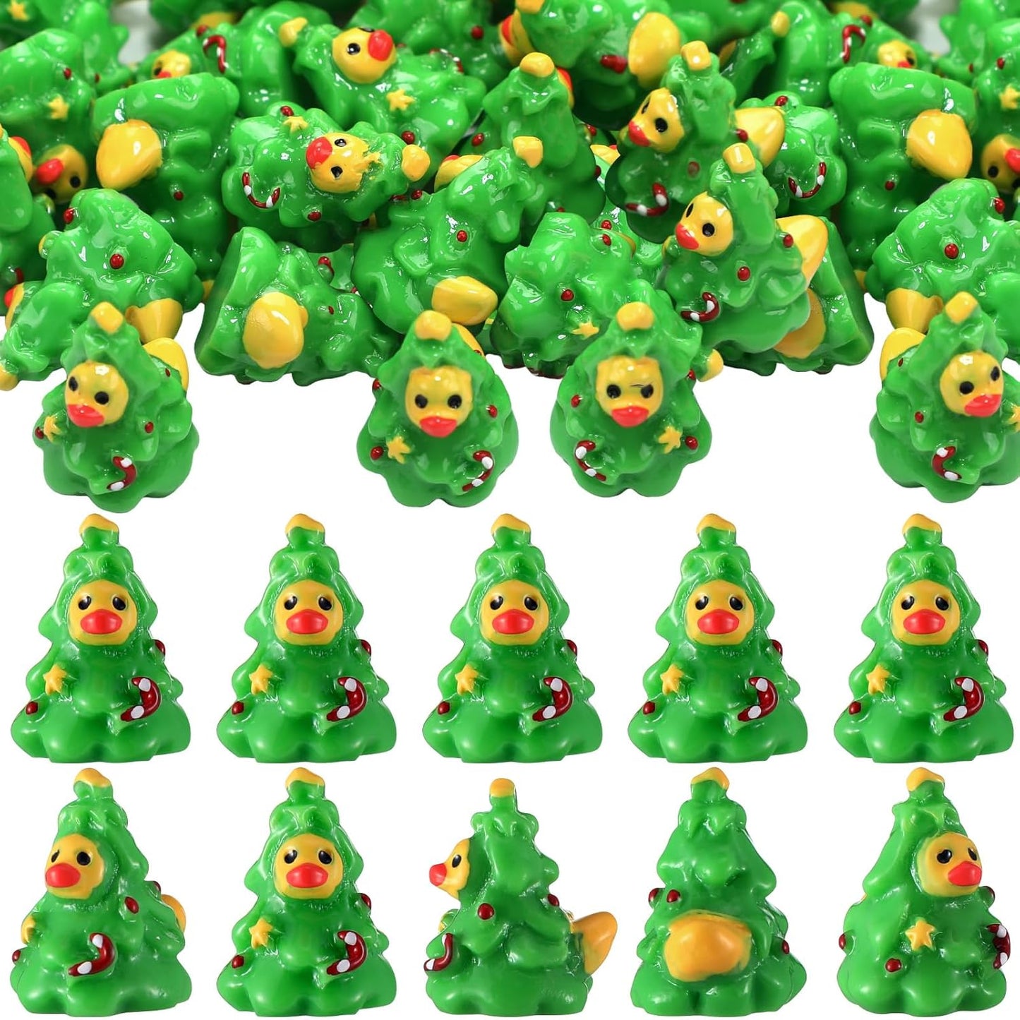 Mini Christmas Resin Ducks for Festive Decor and Gifts