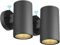 Dusk to Dawn Wall Lights Matte Black Exterior Porch Light - 2 Pack