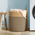 80L Laundry Hamper Basket - Large Cotton Nursery Storage Bin