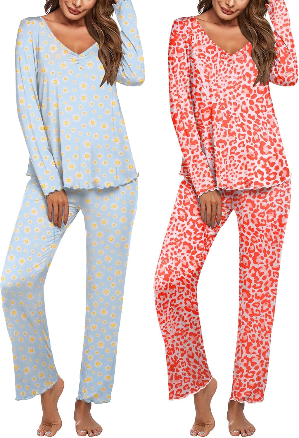 Ekouaer Womens 2 Pack Pajama Set for Ultimate Comfort and Style