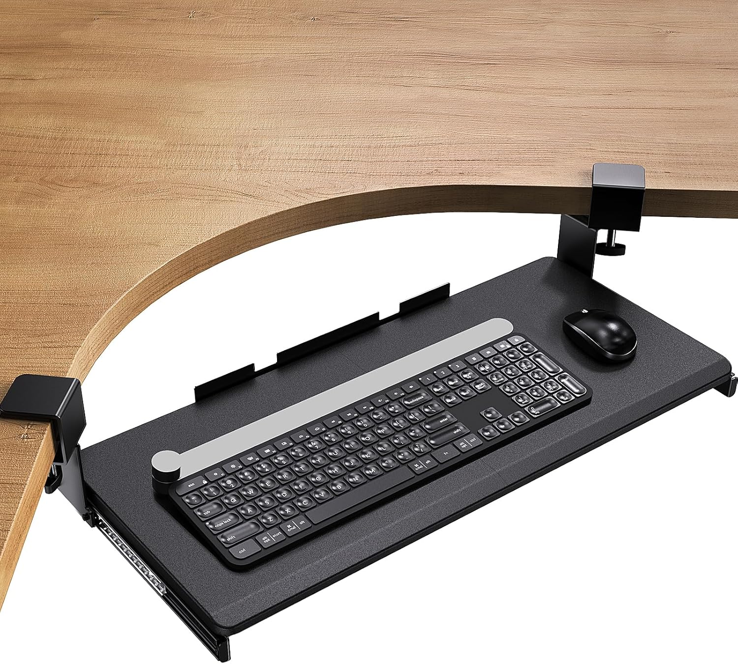 ErGear Corner Keyboard Tray: Slide Out Comfort