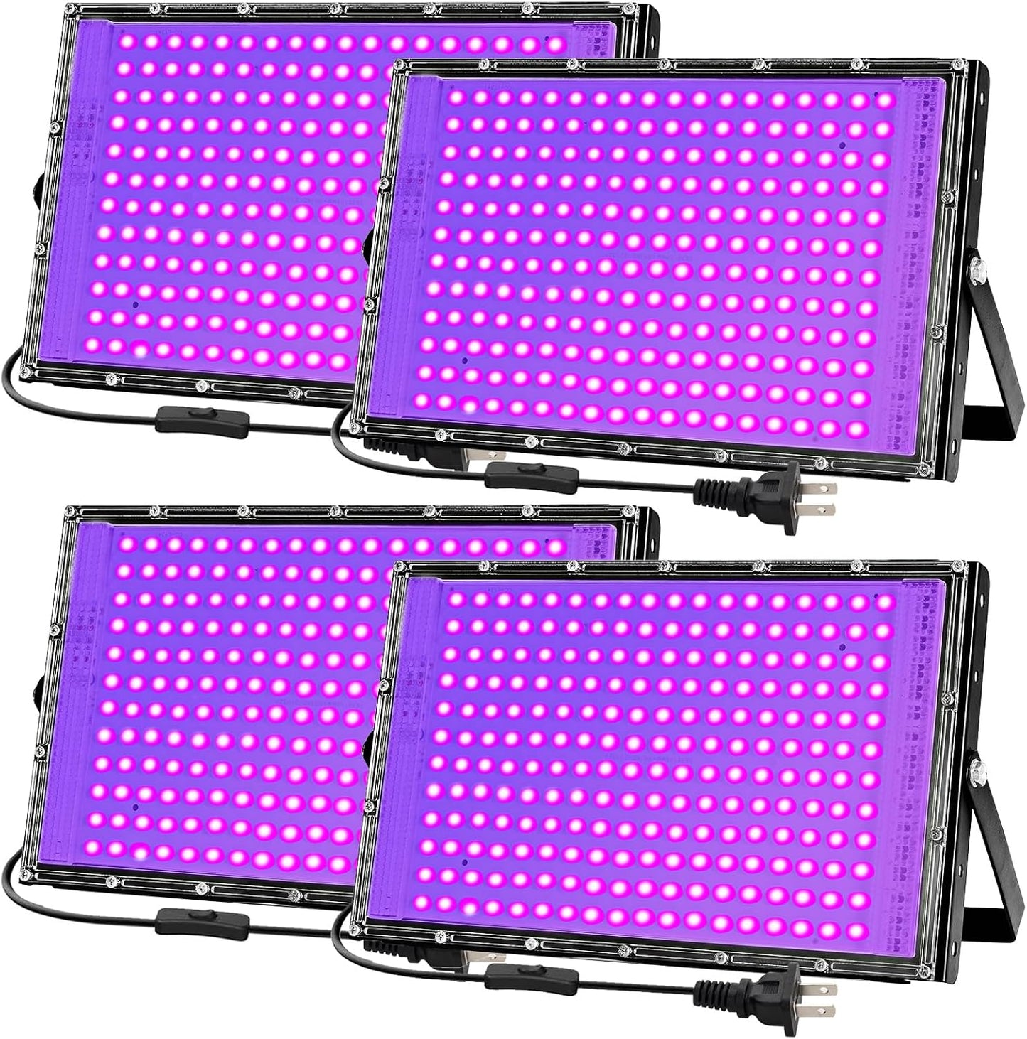 200W Black Lights for Glow Party - High Power UV Floodlight