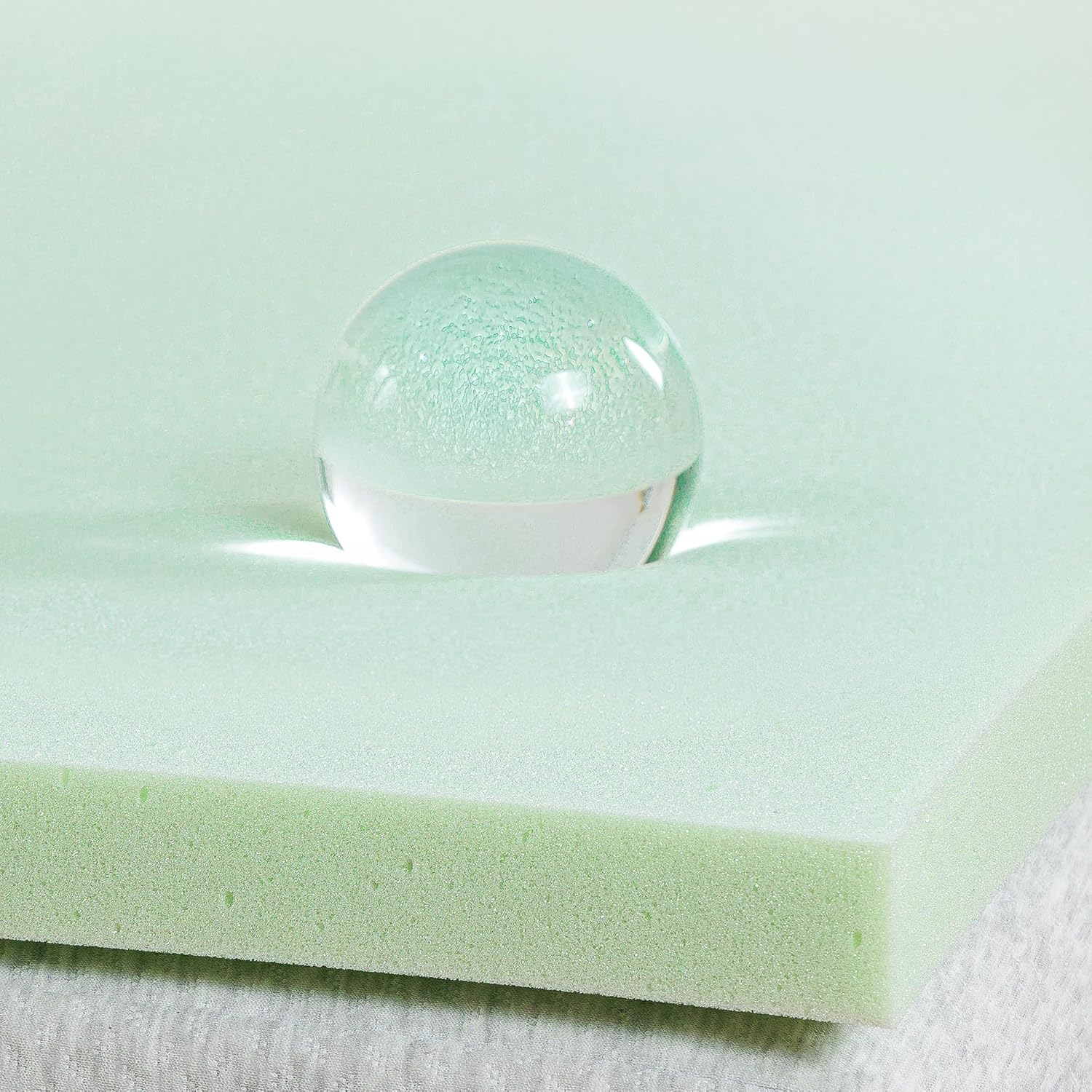 ZINUS Green Tea Memory Foam Mattress Topper for Refreshing Sleep