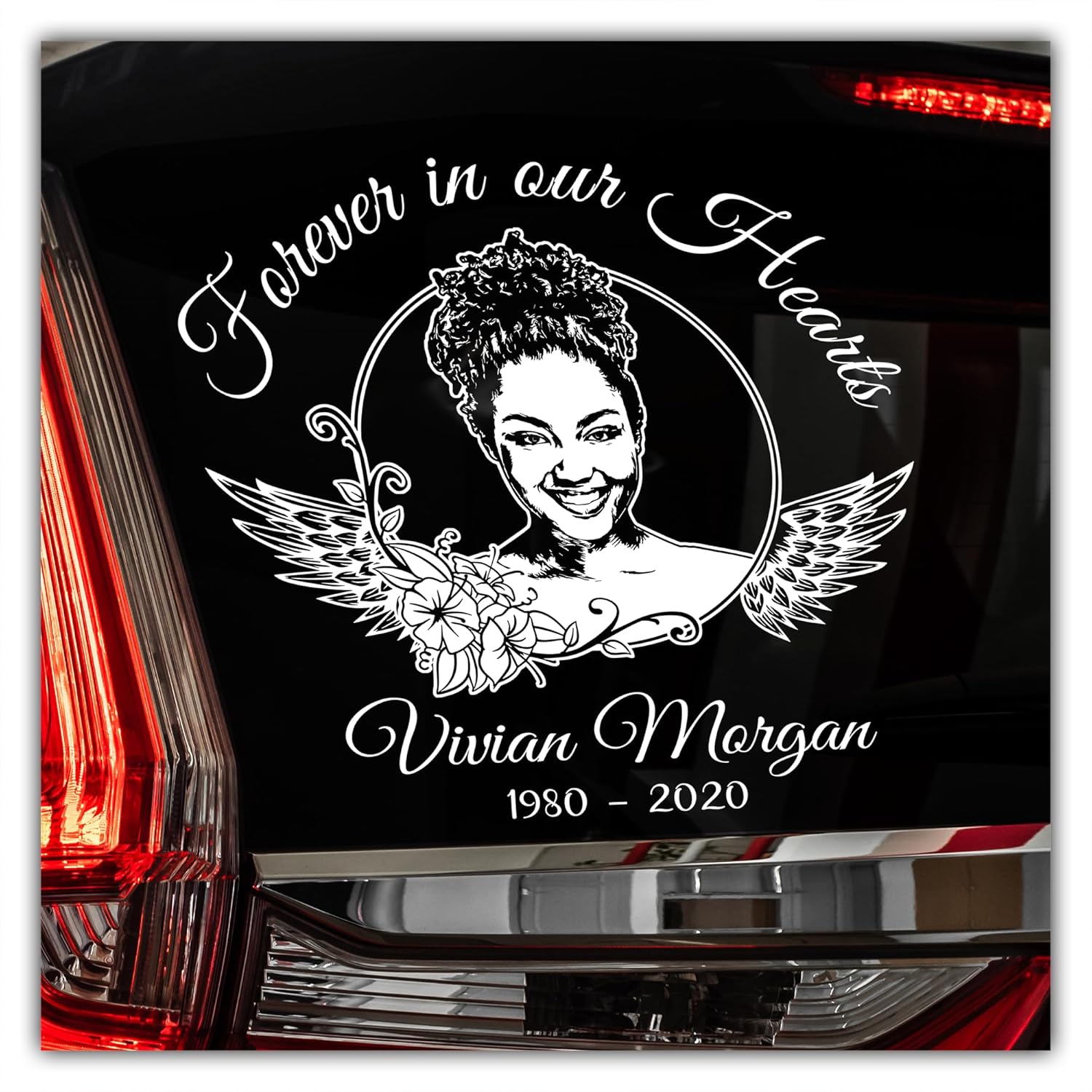 Personalized In Memory Car Sticker Decals for Grieving Families