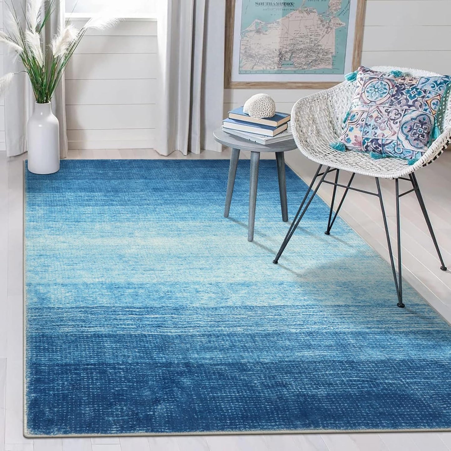 Soft Washable Ombre Rug 3x5 - Stain Resistant