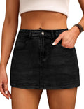 BISUAL Denim Skort for Women: Stylish High Waist Mini Skirt