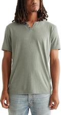 Mens Venice Burnout Notch Neck Tee Shirt - Soft, Casual Fit