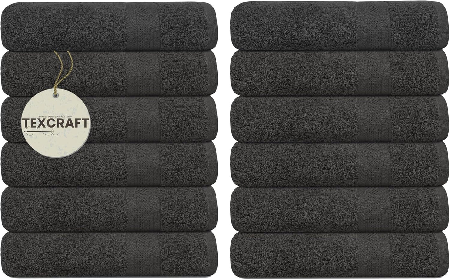 Bulk Large Bath Towels Set of 12 for Quick Dry and Softness