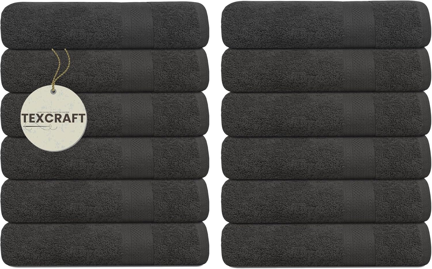 Bulk Large Bath Towels Set of 12 for Quick Dry and Softness