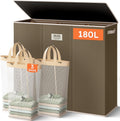 SOLEDI 180L 3-Section Laundry Hamper with Lid - Extra Large Organizer