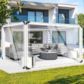 Clear 8ft x 10ft PVC Tarpaulin - 15 Mil Heavy Duty Clear Tarp