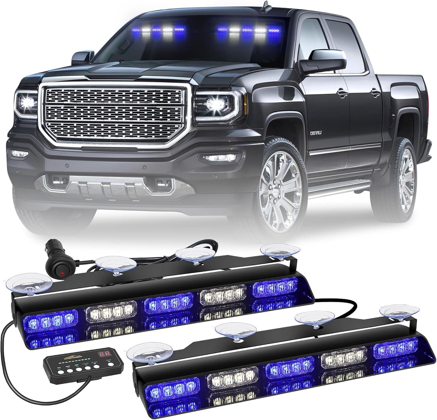 Emergency Dash Strobe Lights Bar for Safety and Visibility