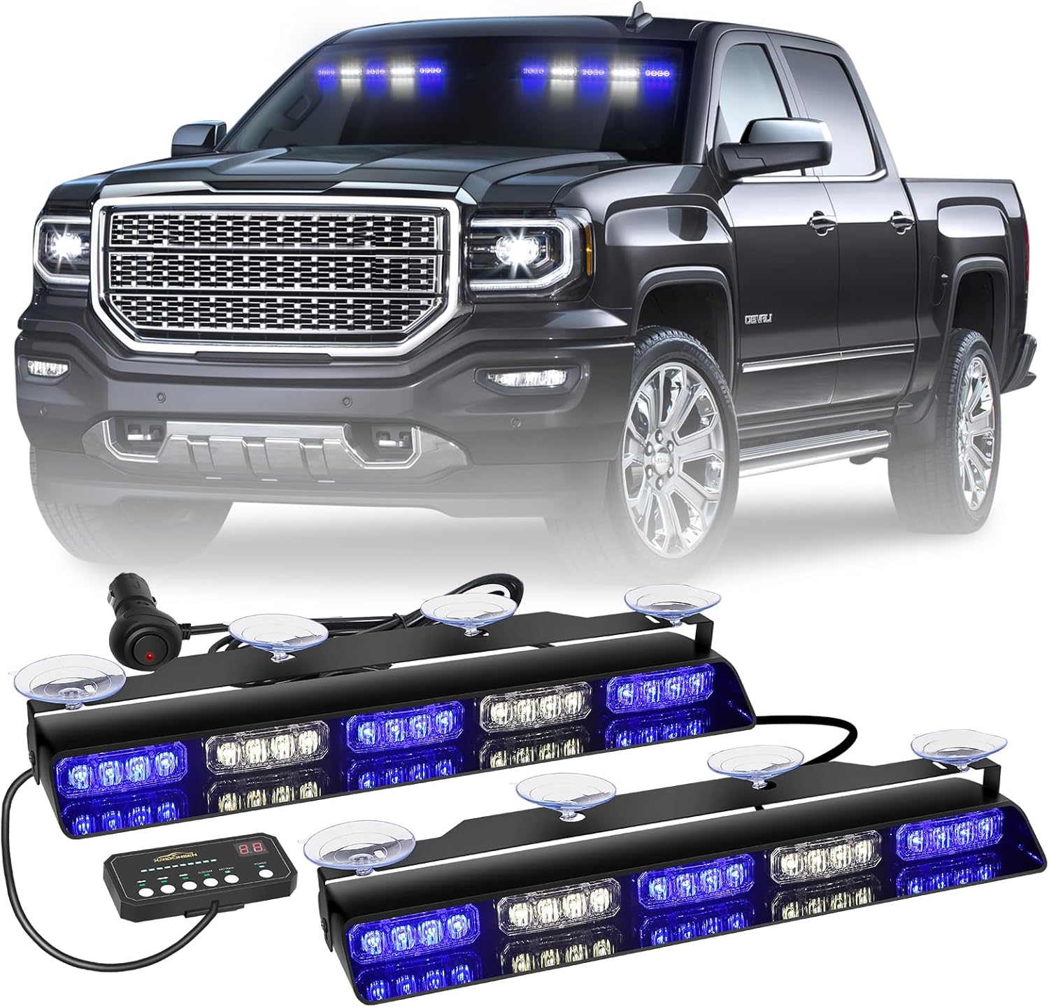 Emergency Dash Strobe Lights Bar for Safety and Visibility