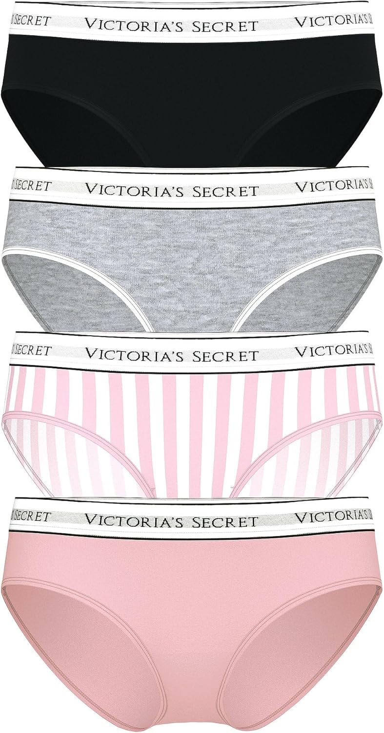 Victoria's Secret Women's Cotton Logo Hipster Underwear Multi Pack