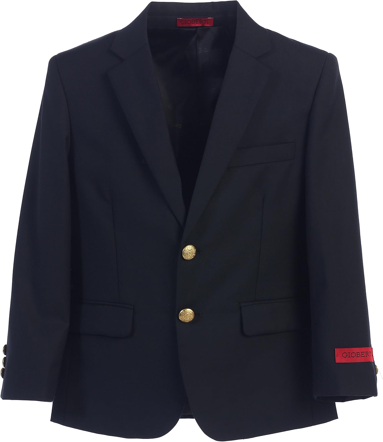 Gioberti Boys Formal Blazer Jacket with Gold-Tone Cufflinks
