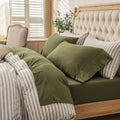 PURE ERA Jersey Knit 4pc Bed Sheet Set Full - Super Soft T-Shirt