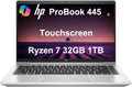 HP Latest ProBook 445 G9 Business Laptop - Powerful 14in Touchscreen