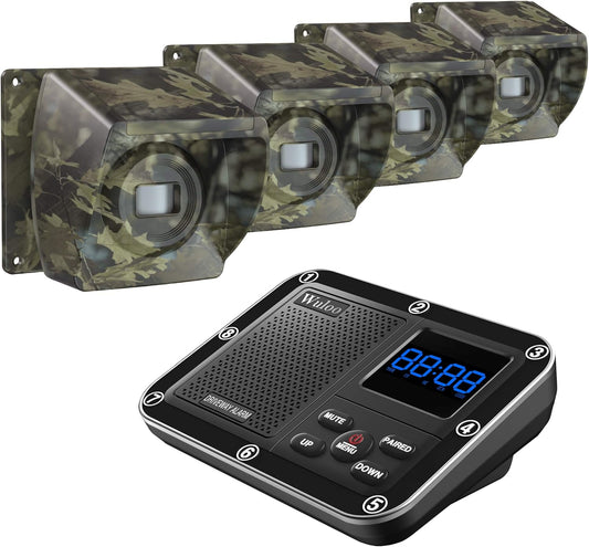1800 Ft Wireless Outside Driveway Alarm System for Security
