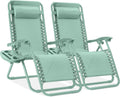 Zero Gravity Lounge Chair Recliners Set of 2 - Seafoam Comfort