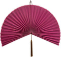 Fan Wall Decor Large Bamboo Fan Wall Art For Boho Headboard - Pink