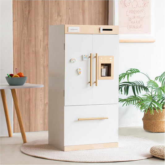 Kid-Friendly Play Fridge with Ice Maker - Imaginative Pretend Fun!