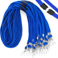 MIFFLIN Flat Breakaway Safety Lanyard 36 in 100 Pack - Soft Blue