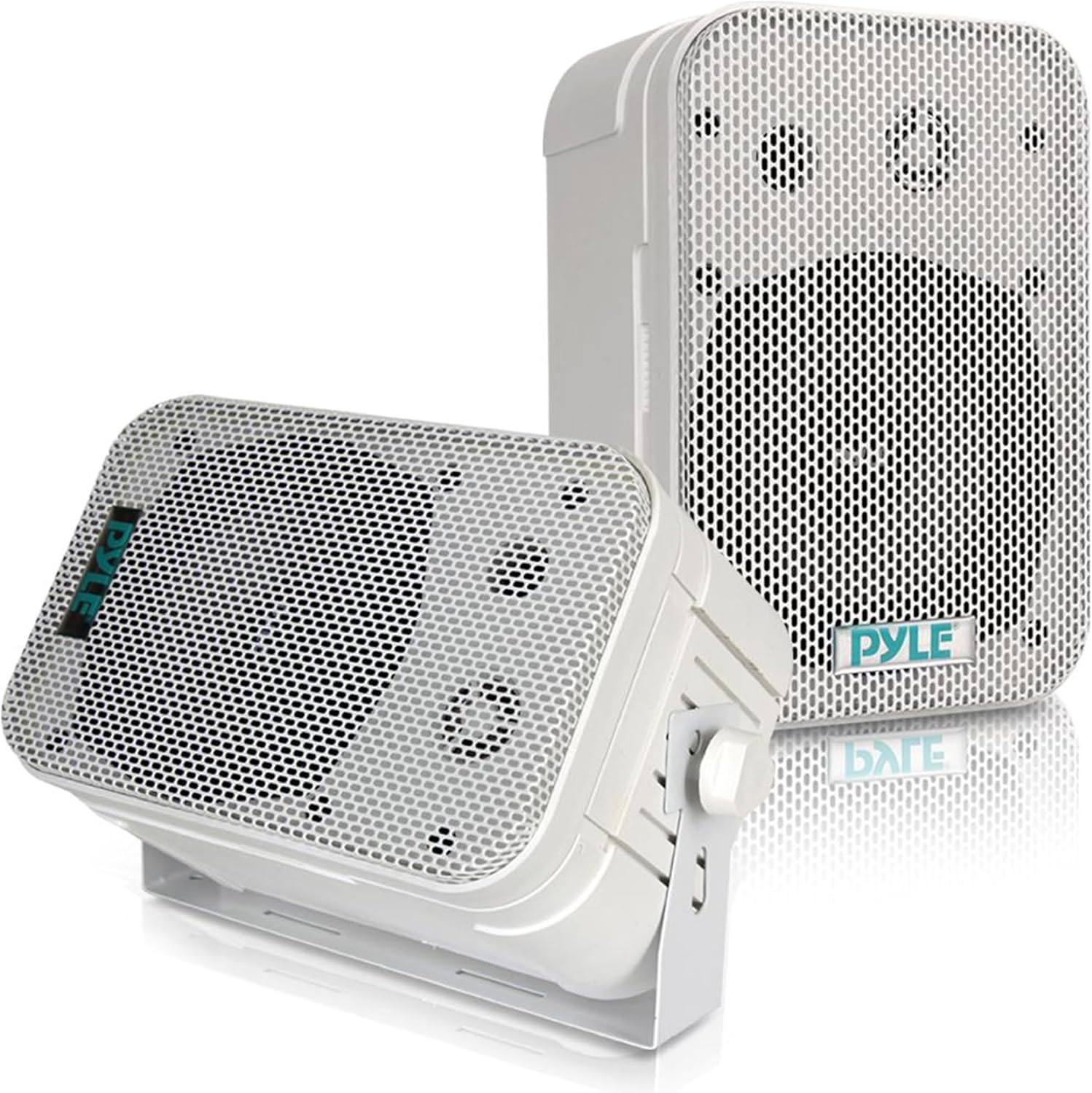 200W Waterproof Outdoor Speakers - Heavy Duty Mount - White