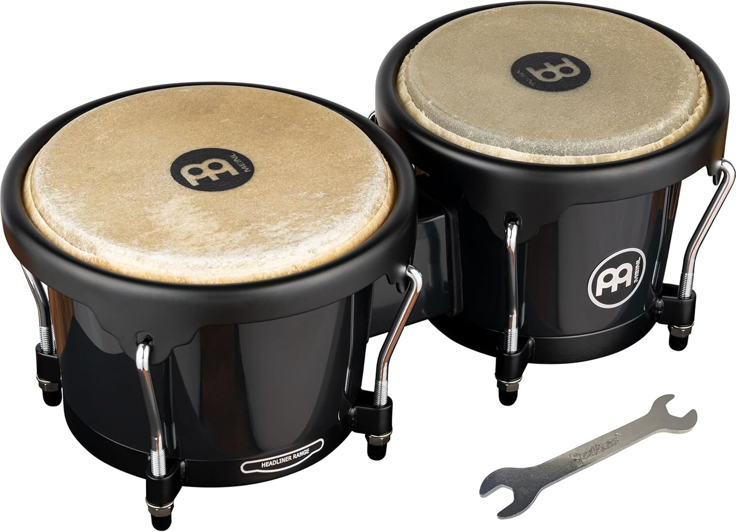 Bongo Drum Set with Durable Synthetic Shells for All Weather
