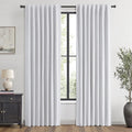 Blackout Linen Curtains 42 x 84 in - 100% Room Darkening