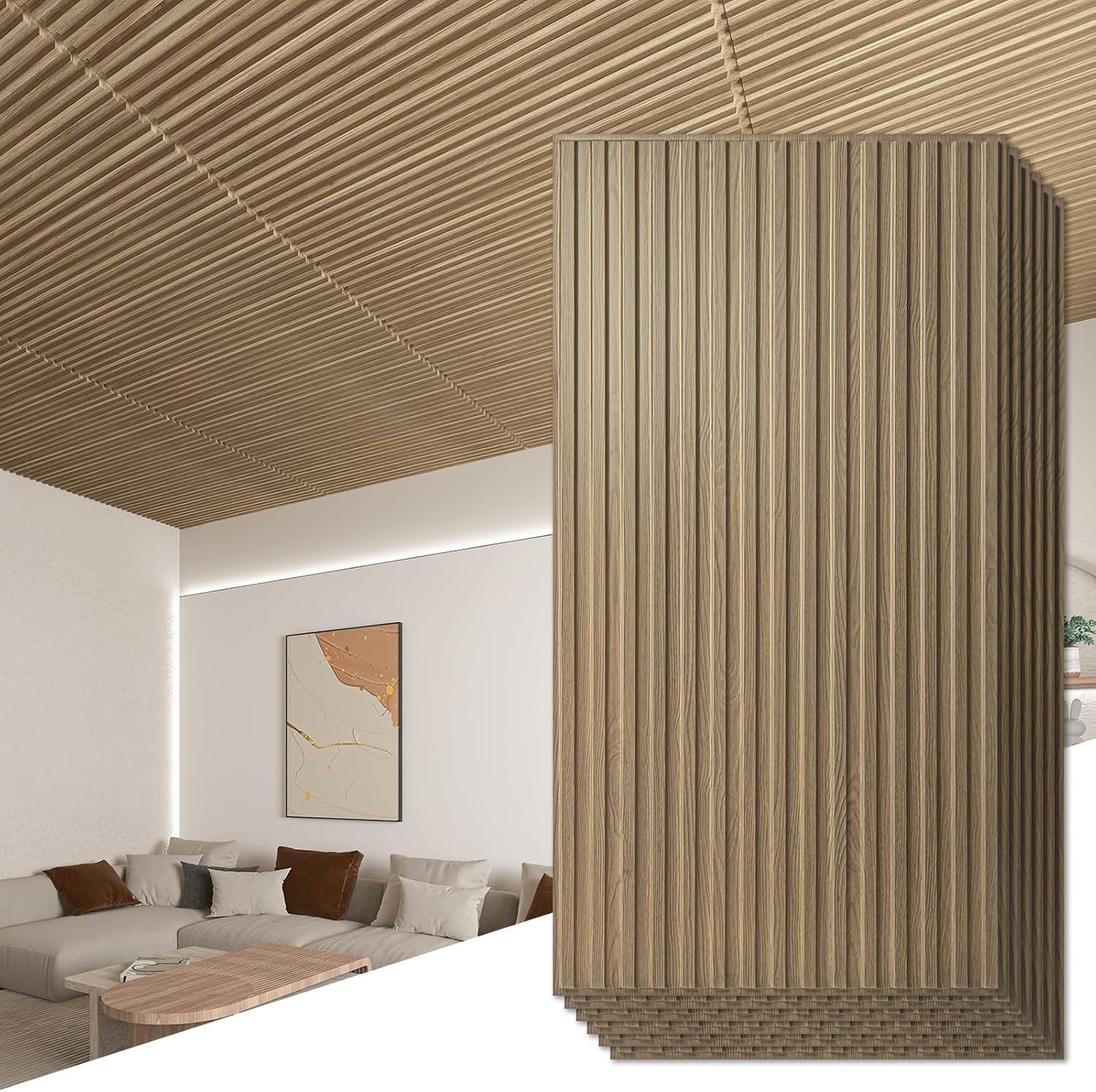 Art3d 12-Pack Slat Design 3D Wall Panels for Stunning Decor