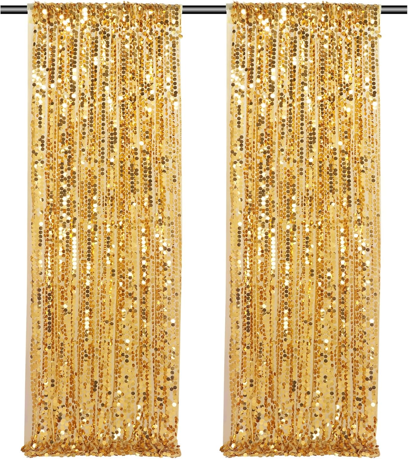 Gold Big Payette Sequin Backdrop for Stunning Event Decor