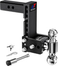 Adjustable Trailer Hitch Ball Mount 2.0in Receiver - Dual Ball, 7in