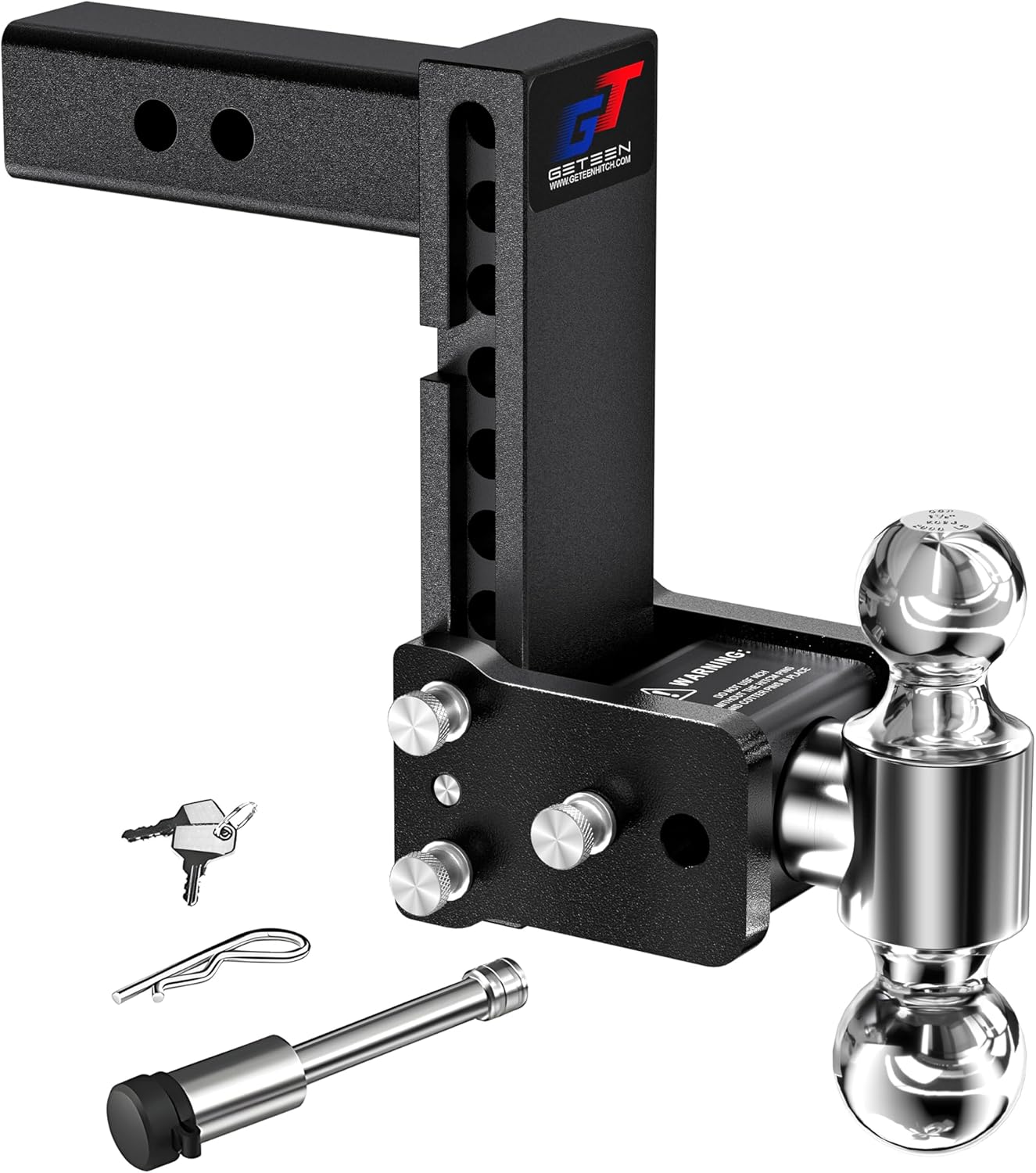 Geteen Adjustable Trailer Hitch Ball Mount for 2.0 Receiver