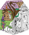 Color in Halloween Playhouse Cardboard Playhouse - Life Size Craft