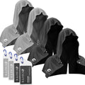 4 Pack Cooling Hoodie Towels for Neck and Face - Instant UPF 50 Relief