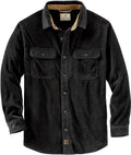Men's Heavyweight Fleece Button-Up Shirt Casual Fit - Warm Layer