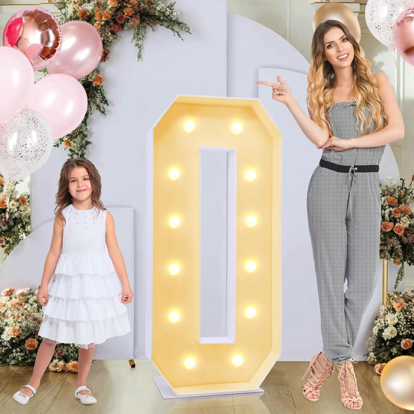 4ft Light Up Numbers for Party Decorations - Stunning Marquee