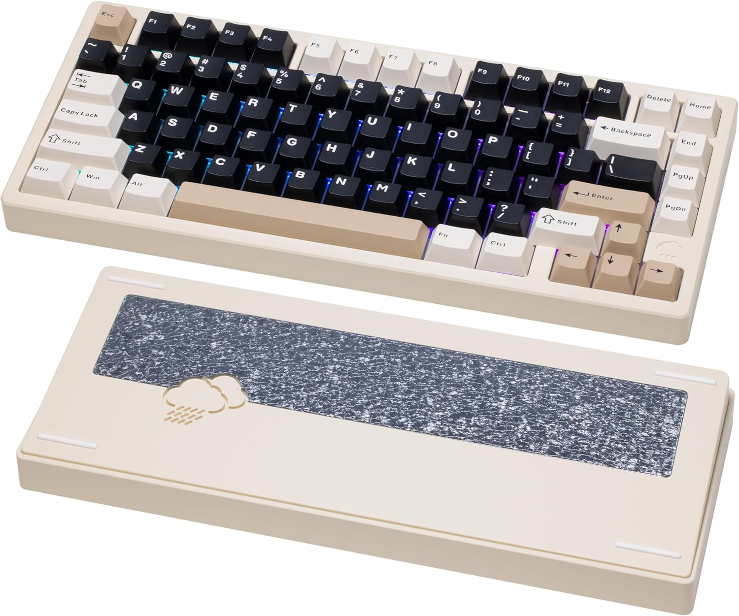 KEEBMONKEY WOBKEY Rainy 75 Mechanical Keyboard with RGB Lighting