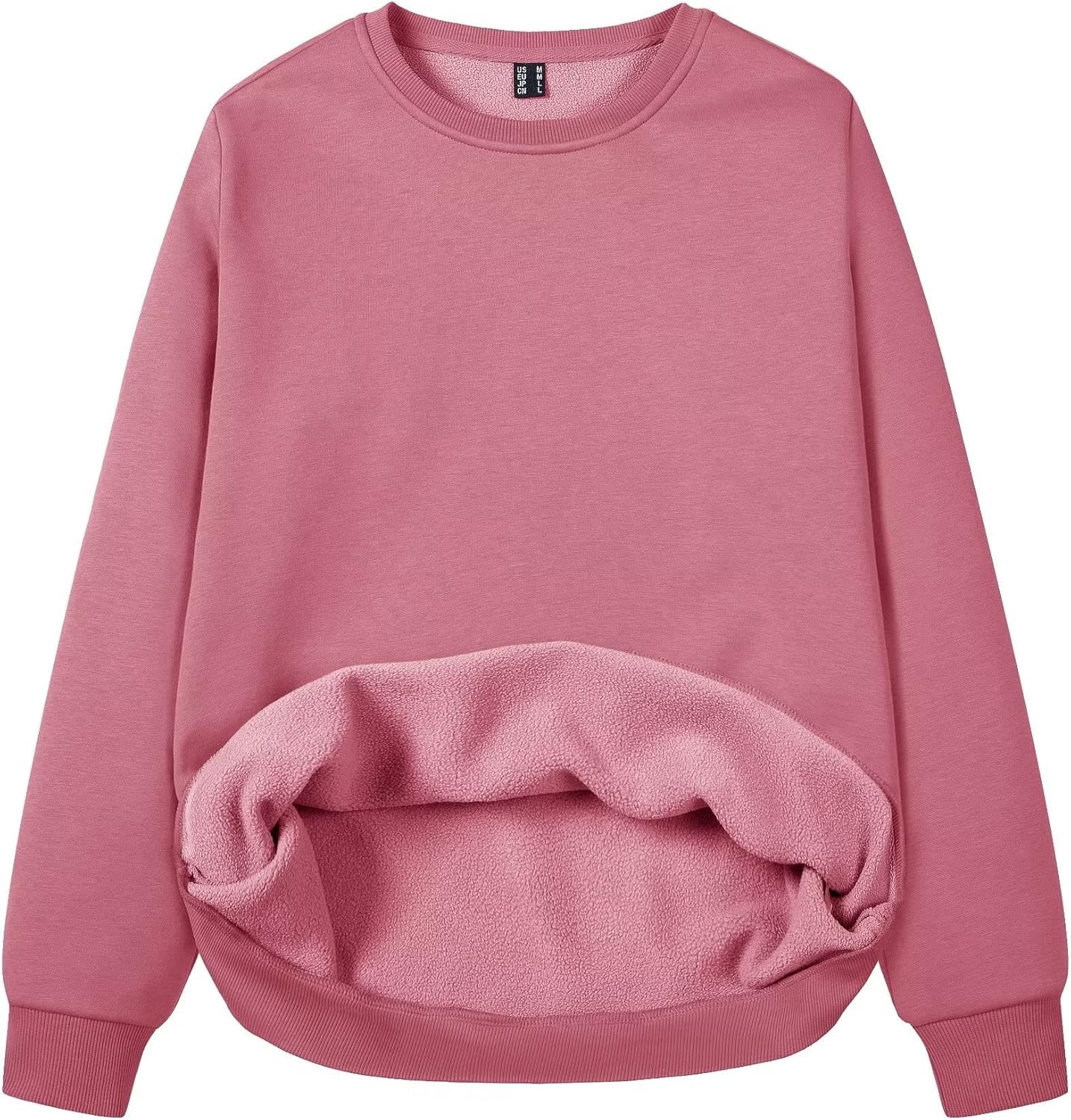 MAGCOMSEN Women's Fleece Lined Sweatshirt for Cozy Comfort