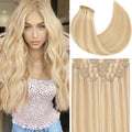 Loxxy Seamless Clip in Human Hair 16in Extensions - Natural Volume