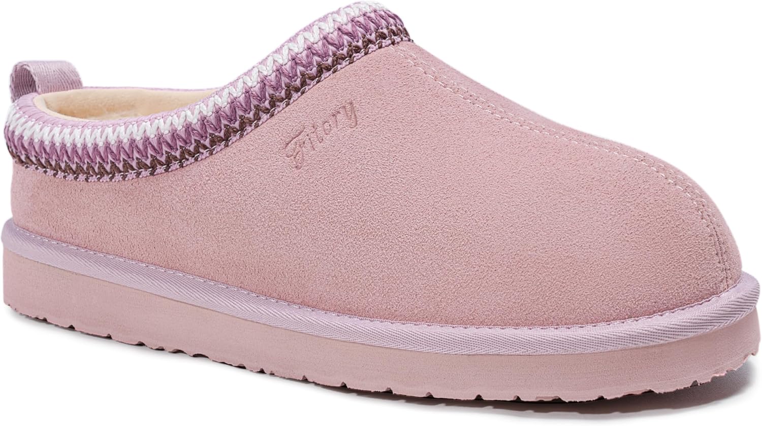 FITORY Women's Suede Slipper: Cozy Faux Fur Lined Boots